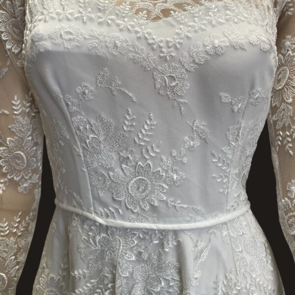 Vintage Lace Wedding Dress Torso Detail