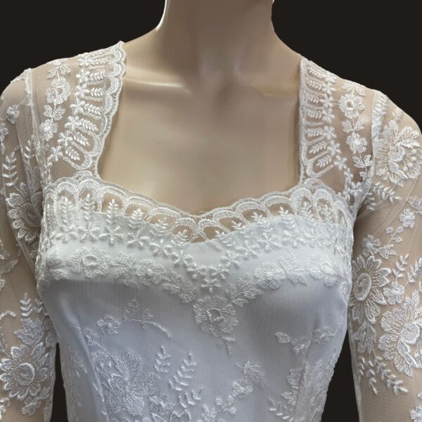 Vintage Lace Wedding Dress Torso Detail